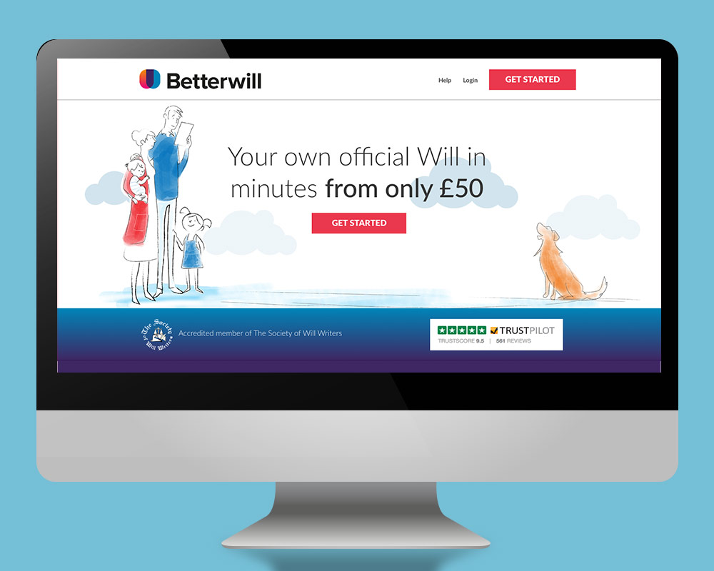 Betterwill branding and website